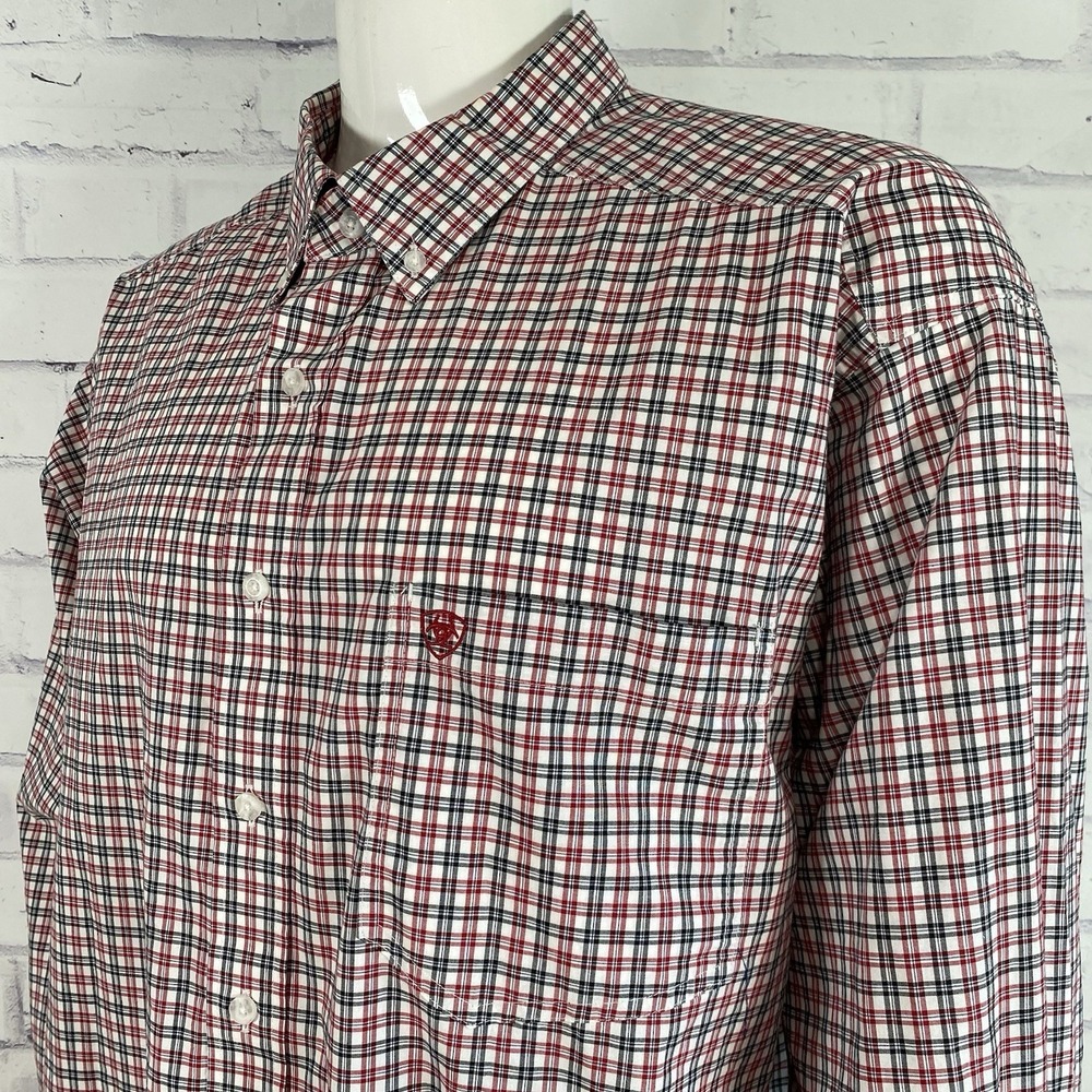 Ariat Pro Shirt Men's Size 3XL Long Sleeve Button Up Plaid Outdoors Pro Series